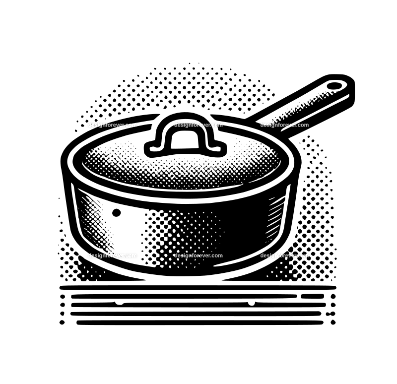 the iron pan graphic logo