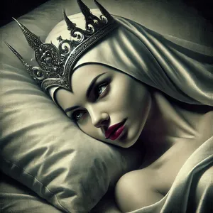 the evil queen in bed