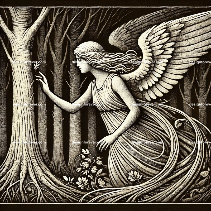 the angel of the forest