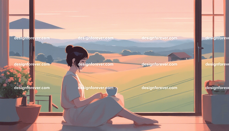 young woman cooking ramen